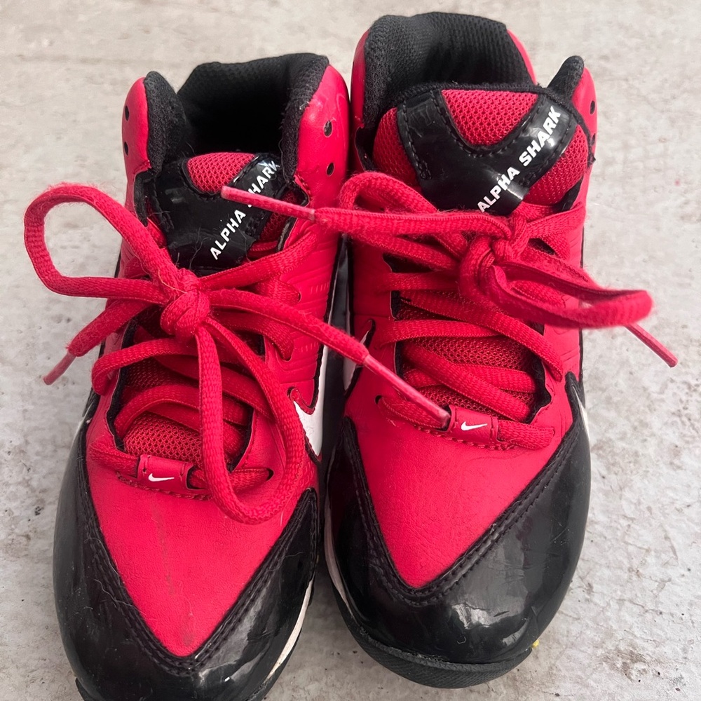 Alpha Shark - Kids size 13 Red and Black